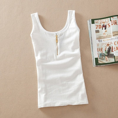 New Arrival Women Fashion Summer casual Solid Cotton Sleeveless Vest Tank Tops t shirt Candy Color Basic Crop Bustier Top Women