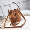 VIP  Mini Crossbody Handbags Cute Suede Bucket Bag Organizer Small Tassel PU Leather Womens Shoulder Messenger Bags Bolsos