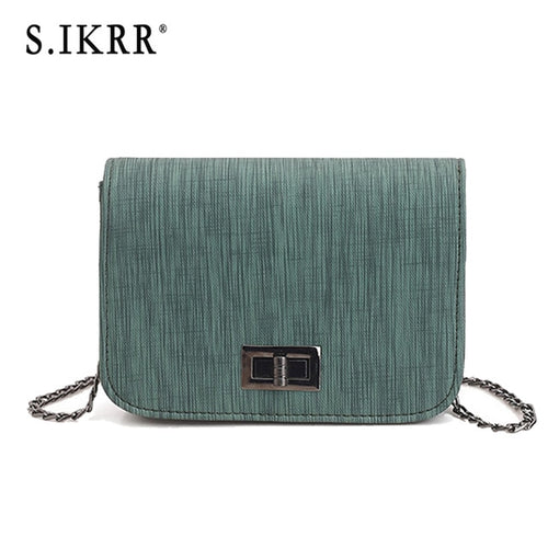 S.IKRR Worean Shoulder Bag luxury handbags women bags designer Version  Wild Girls Small Square Messenger Bag bolsa feminina