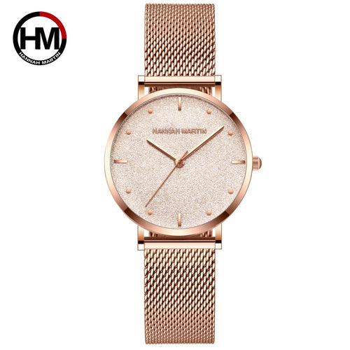 Women Watches Top Brand Luxury Japan Quartz Movement Stainless Steel Sliver White Dial Waterproof Wristwatches relogio feminino