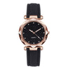 Casual Women Romantic Starry Sky Wrist Watch Leather Rhinestone Designer Ladies Clock Simple Dress Gfit Montre Femme