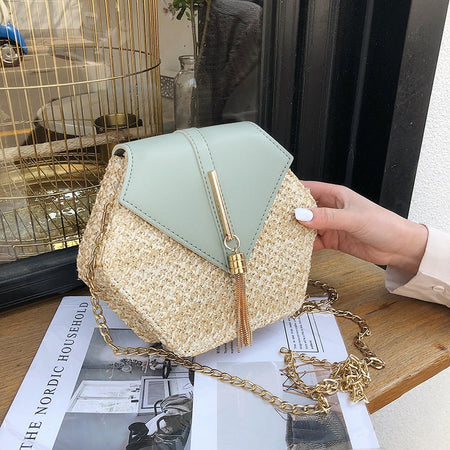 Small Weave Flap Bags For Women 2020 New Good Quality Fashion PU Leather  Shoulder Crossbody Bag Female Summer Handbags