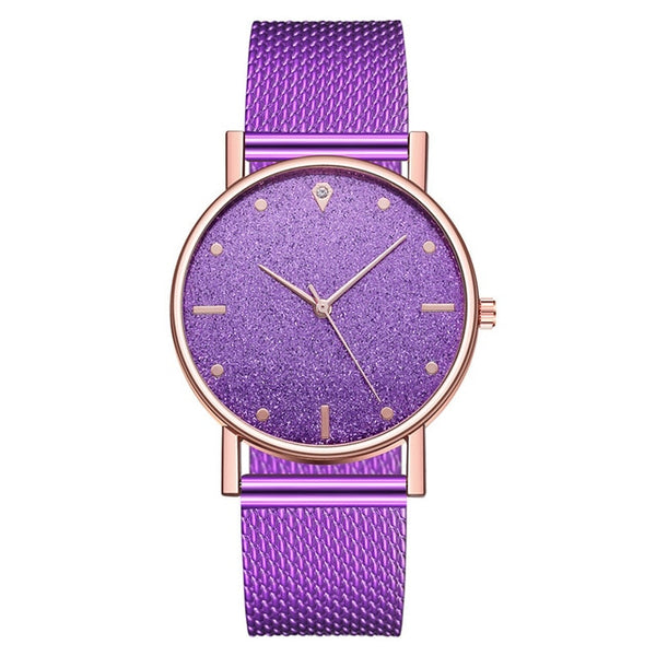 Watch Women Dress Stainless Steel Band Analog Quartz Wristwatch Fashion Luxury Ladies Golden Rose Gold Watch Clock Analog