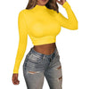 Sexy Fashion Women's Solid Color Bandage Clubwear 2019 New Summer Crop Tops Skinny Solid Basic Casual Tee Tank Tops