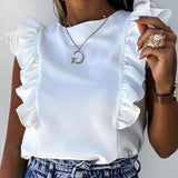 Fashion Sexy Embroidery Lace Short Sleeve Shirt Spring Summer O-Neck Blouse Shirts Solid Casual Women Tops Blusa Streetwear 5XL