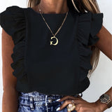 Fashion Sexy Embroidery Lace Short Sleeve Shirt Spring Summer O-Neck Blouse Shirts Solid Casual Women Tops Blusa Streetwear 5XL