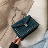 Scrub Leather Small Shoulder Simple Bags For Women 2020 Chain Rivet Lock Crossbody Bag Female Travel Mini Bags