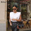 Summer Sleeveless White Loose Top Women O Neck Camis Casual Basic Sport Vest Tops Female Streetwear Fashion Tank Tops 2020