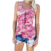 5XL 2019 Summer New Fashion Women Camouflage Tank Tops Casual Faith Letters Print Sleeveless T-shirt Plus Size Loose Female Tops